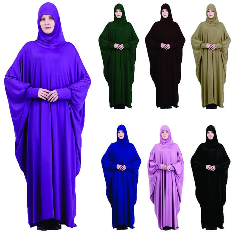 Hijab Dress Full Body Cover Dress Green Abaya Ramadan Gift Muslim Women Prayer Dress Set Islamic Prayer Dress Gift For Her