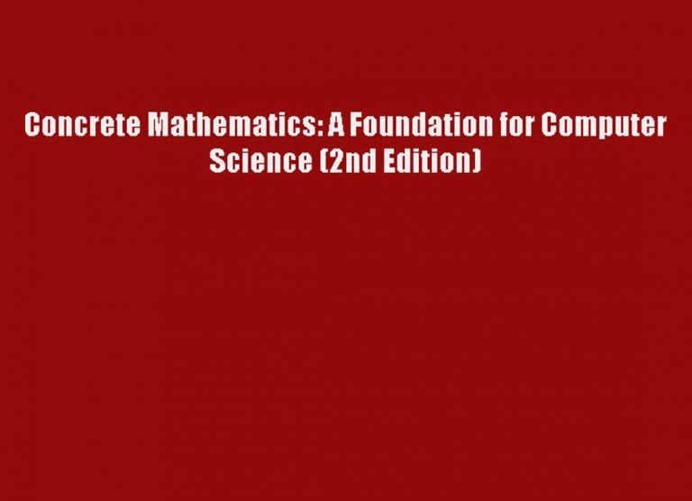 donald knuth concrete mathematics, concrete mathematics course, graham concrete, sci concrete, computer science teks, concrete mathematics solutions pdf