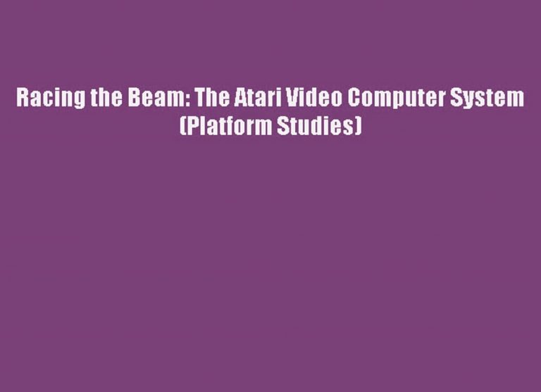 the beam book, atari computer system, computer race, i beam computer, media beam, raced, video computer system by atari, the beam book, atari 2600 video computer system, atari vcs gameplay, book racing, first atari system