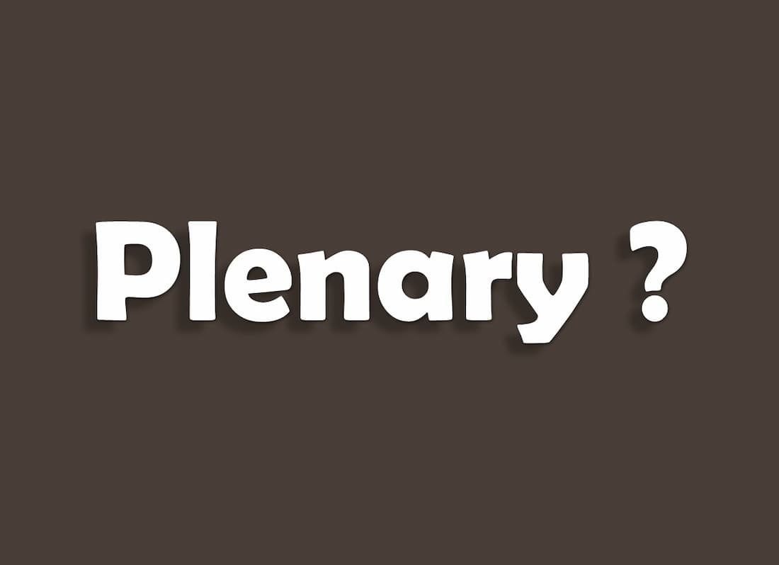 Plenary Definition Meaning PDF Download Quran Mualim
