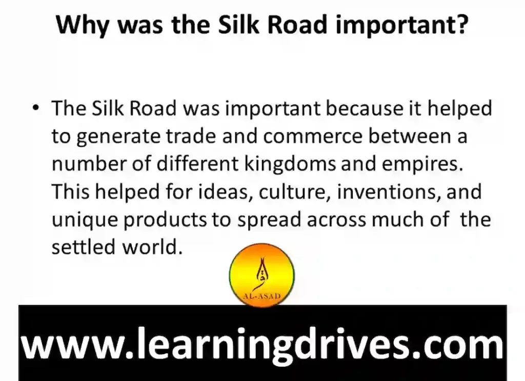 what was the silk road and why was it important ,why was the silk road so important,	why was the silk road important to china, why was samarkand important to the silk road,why is silk road important,	 why is the silk road important