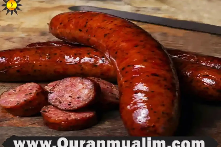 is turkey sausage halal, chicken sausage is halal or haram, is sausage halal, is beef sausage halal, is blood sausage halal