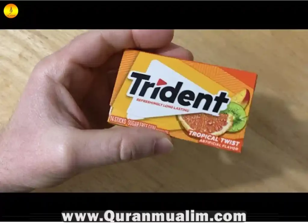 is trident gum halal, is trident gum halal in usa, is trident sour patch gum halal, is trident tropical twist gum halal, is trident bubble gum halal, orange trident gum, is trident gum halal, ingredients of trident gum, is extra gum halal