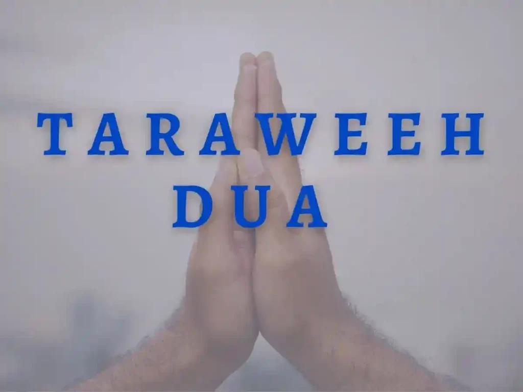 Taraweeh Dua in English/Arabic for Ramadan Prayers, Dua, Prayer