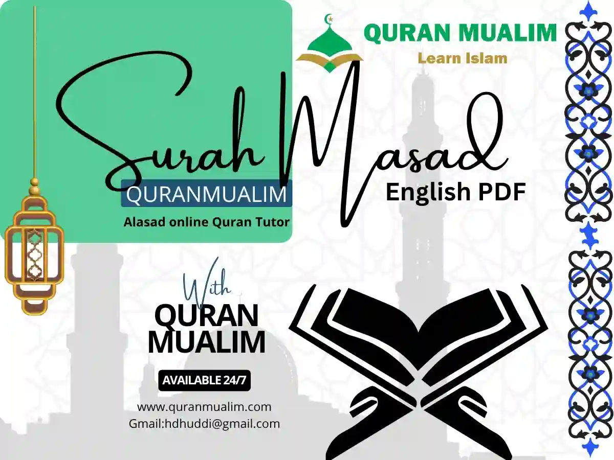 Surah Al Masad in English PDF – Read and Listen