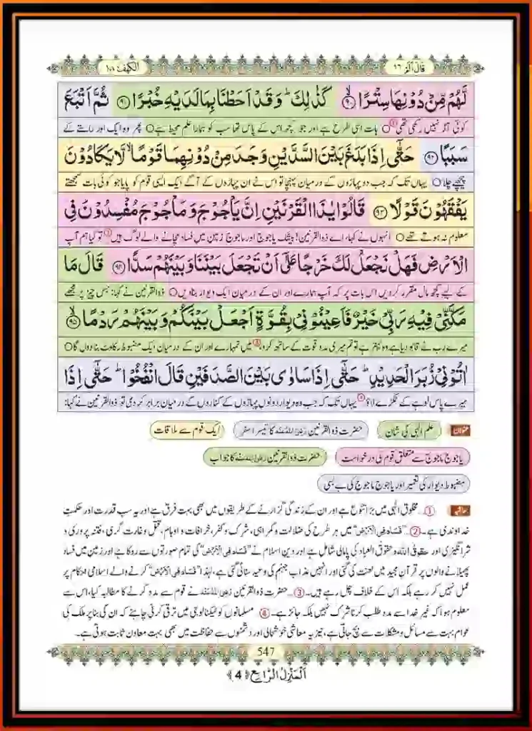 Surah Kahf Tarjuma in Urdu – Read Online & Download, Quran, Quran juz, Quran Surahs, Surah Kahf, Surah PDF