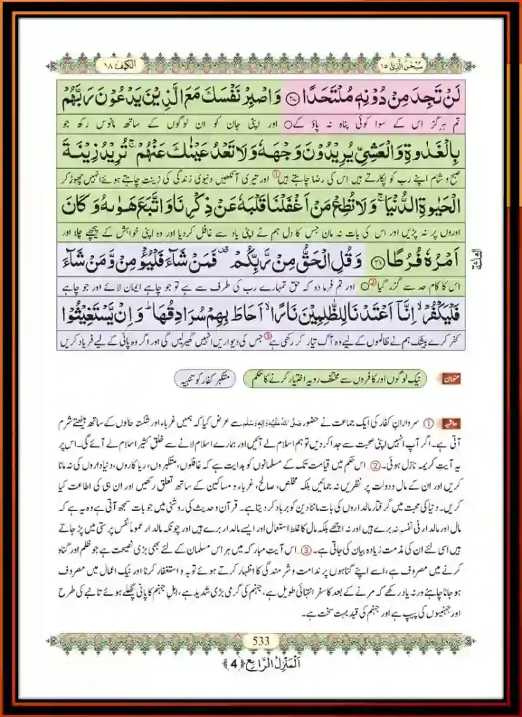 Surah Kahf Tarjuma in Urdu – Read Online & Download, Quran, Quran juz, Quran Surahs, Surah Kahf, Surah PDF