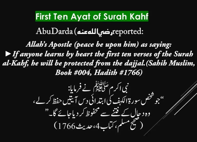 First Ten Ayat of Surah Kahf: Transliteration & Translation, Quran, Quran Juz, Quran Surahs, Surah Kahf, Surah PDF