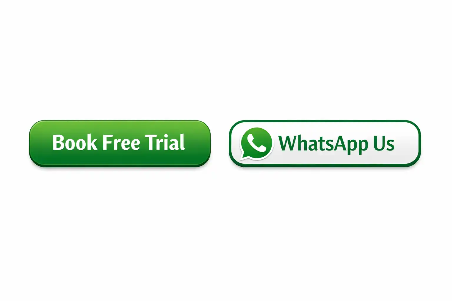 Book Free Trial’ and ‘WhatsApp Us’. Designed to guide visitors to start Quran learning with Tajweed or message directly for quick support