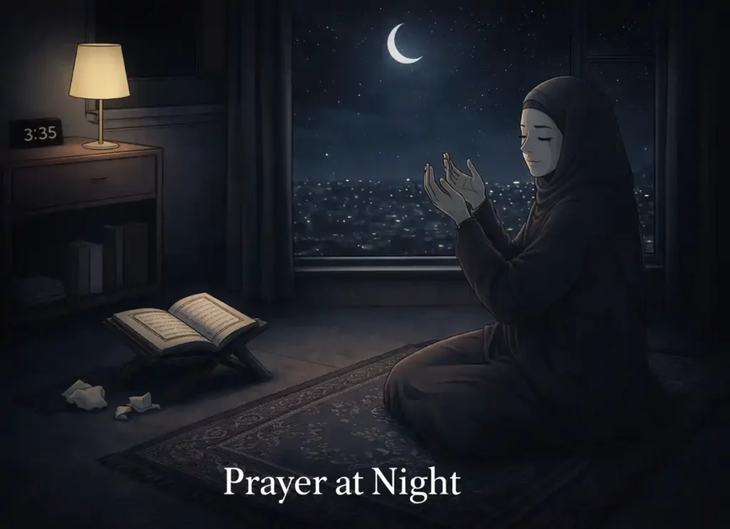 Prayer At Night (Tahajjud) - Bring You Lasting Peace, Prayer, Beliefs , Faith, Namaz, Salat, Dua, Pillar of Islam, Muslim Praying, Arabic Prayer, Tahajjud