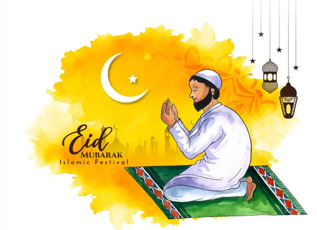 How To Pray Eid ul Fitr Namaz Step By Step Guide? Prayer, Beliefs , Faith, Namaz, Salat, Dua, Pillar of Islam, Muslim Praying, Arabic Prayer