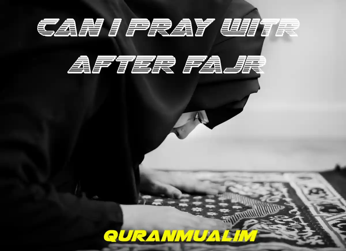 Can I Pray Witr After Fajr? Learn Islam , Namaz, Salat, Dua, Pillar of Islam, Muslim Praying, Wirt, Prayer Times