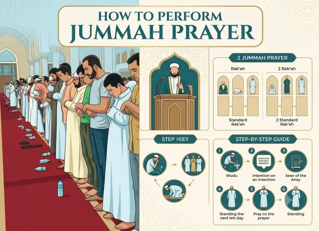 How To Perform Jummah Prayer Correctly in Islam?, Beliefs, Dua, Faith, Namaz, Pillar of Islam, Prayer, Salat, Friday Prayer