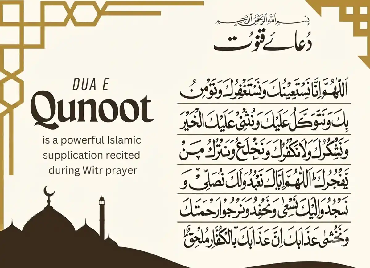 Dua Qunoot: What It Is, Why It Matters & How to Perform It , Dua, Muslim Praying, Namaz, Pillar of Islam, Prayer Times, Salat, Witr, Dua e Qunoot