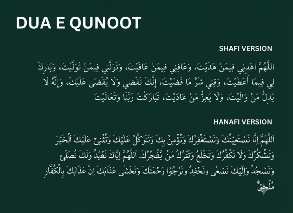 Dua Qunoot: What It Is, Why It Matters & How to Perform It , Dua, Muslim Praying, Namaz, Pillar of Islam, Prayer Times, Salat, Witr, Dua e Qunoot