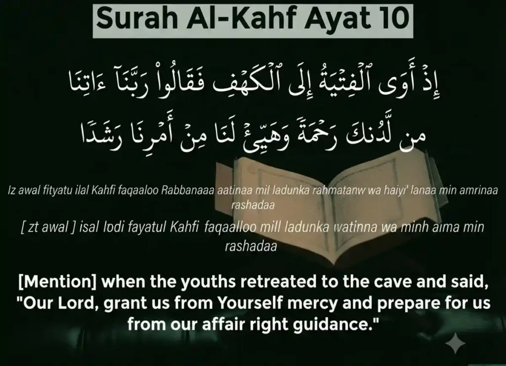 First Ten Ayat of Surah Kahf: Meaning & Benefits, Quran, Quran Juz, Quran Surahs, Surah Kahf, Surah PDF