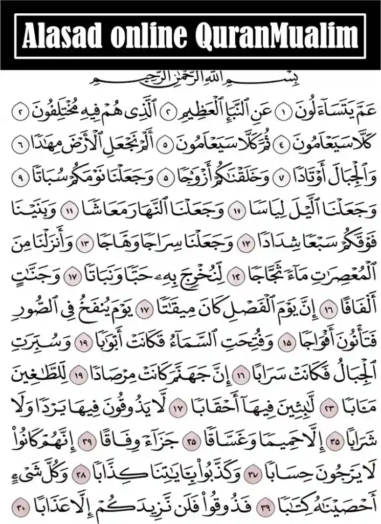 Surah An Naba transliteration and Benefits, Holy Quran PDF, Quran, Quran Download, Quran Juz, Quran Surahs
