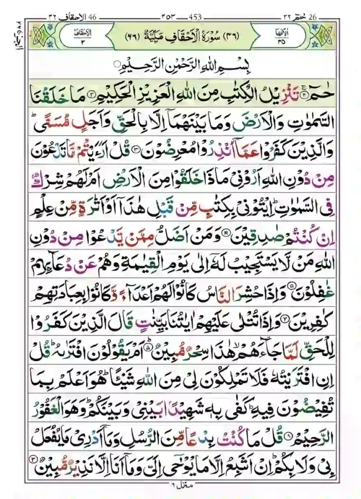 Surah Al-Ahqaf Transliteration and Translation, Holy Quran PDF, Quran, Quran Download, Quran Juz, Quran Surahs