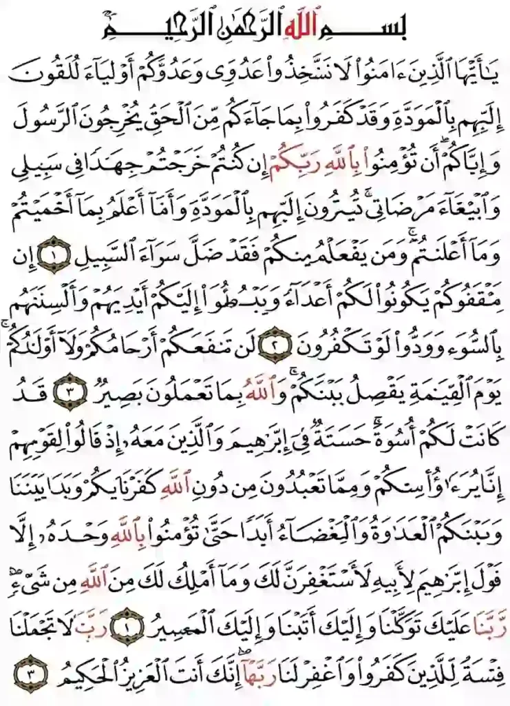 Surah Al-Mumtahanah Transliteration and Benefits, Holy Quran PDF, Quran, Quran Download, Quran Juz, Quran Surahs
