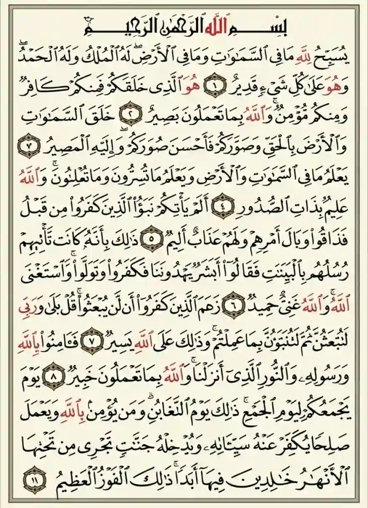 Surah Taghabun Transliteration, Meaning and Benefits, Holy Quran PDF, Quran, Quran Download, Quran Juz, Quran Surahs