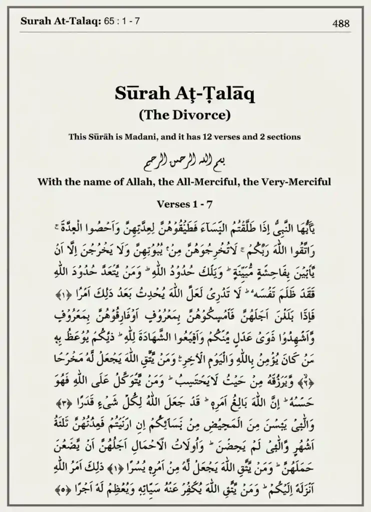 Surah Talaq: Meaning, Importance, and Benefits, Holy Quran PDF, Quran, Quran Download, Quran Juz, Quran Surahs
