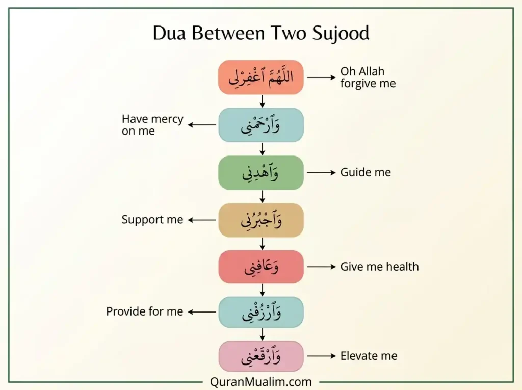 Learn Dua in Between Sajdah (Prostrations), Azkar, Beautiful Dua, Dua, Dua in Arabic, Prayer, Quranic Duain, Supplications 