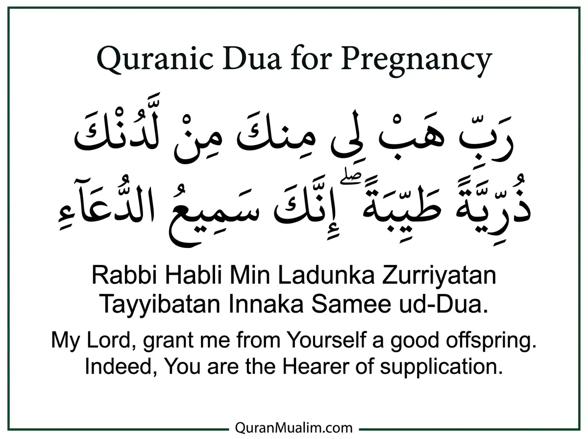 Powerful Prayer Dua To Get Pregnant - Learn Islam, Azkar, Beautiful Dua, Dua, Dua in Arabic, Prayer, Quranic Duain, Supplications